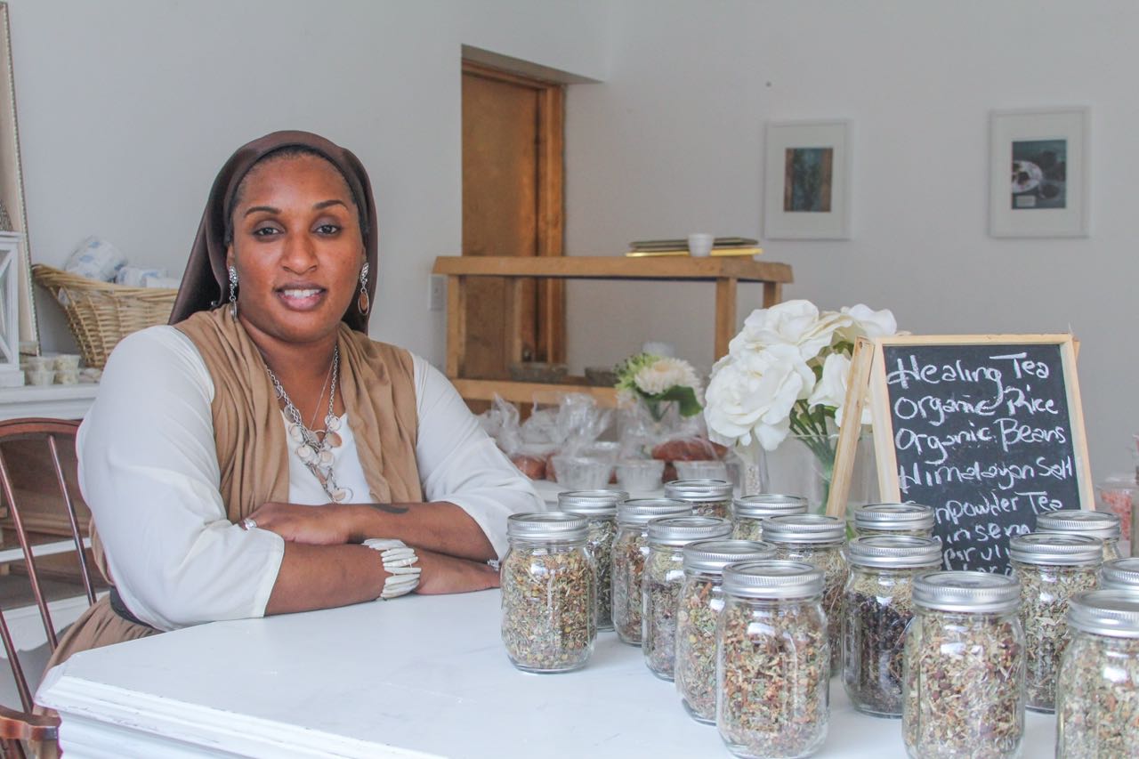 Alexis El-Amin, owner of The Mason Jar: Get Holistically Healed, a food store at 4088 W. McNichols Road. El-Amin recently moved to Detroit from Wilmington, N.C. and opened her store not long after in the University District. 