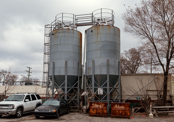 Silos on the Milton Manufacturing grounds are being considered for a water recapture system.